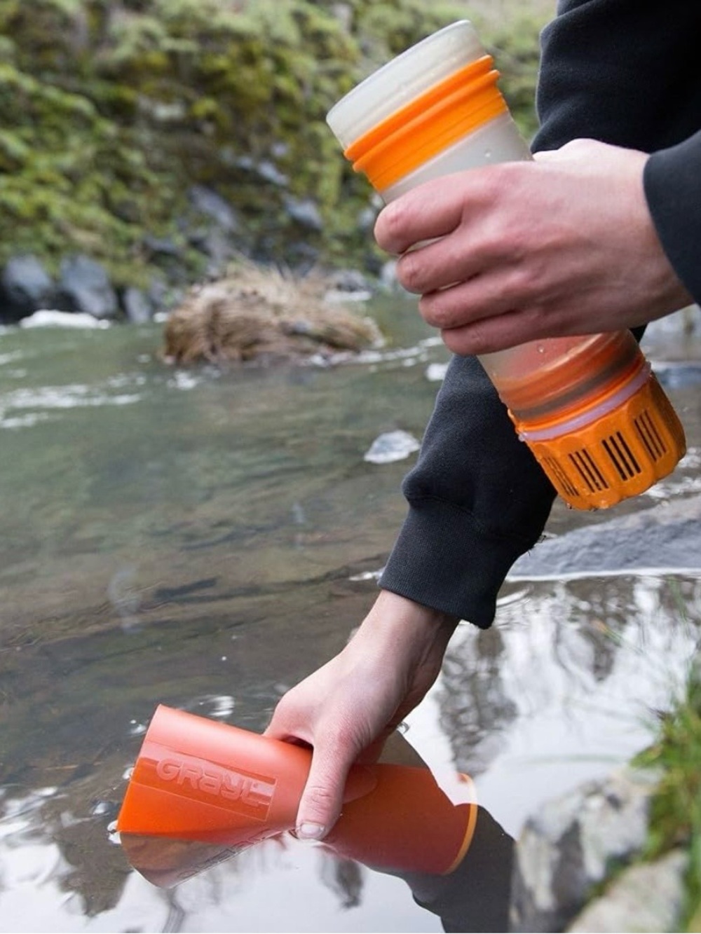 Grayl Ultralight Purification Bottle Water Purifier, 16.9 oz